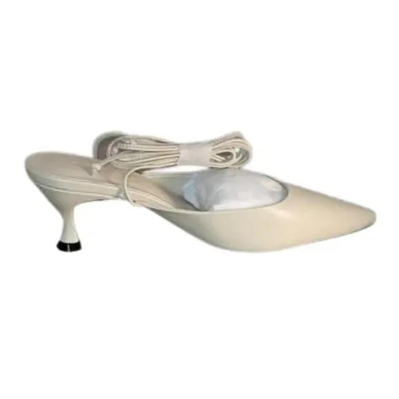 Revolve x Tell Your Friends Ponted Mule with Ankle Ties NWT - Picture 4 of 4